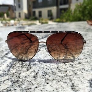 Big Buddha Women's Kit Aviator Sunglasses, Black, 58 mm